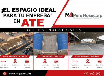 Locales Industriales en Alquiler Desde 2, 000 m² - Ate