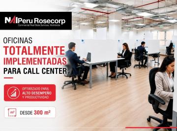 Oficinas en Alquiler ¡Totalmente Implementadas Para Call Center!, en Cercado de Lima
