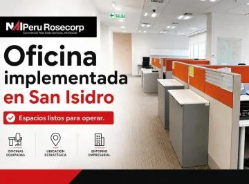 Oficinas Implementada en Alquiler 925 m² - San Isidro