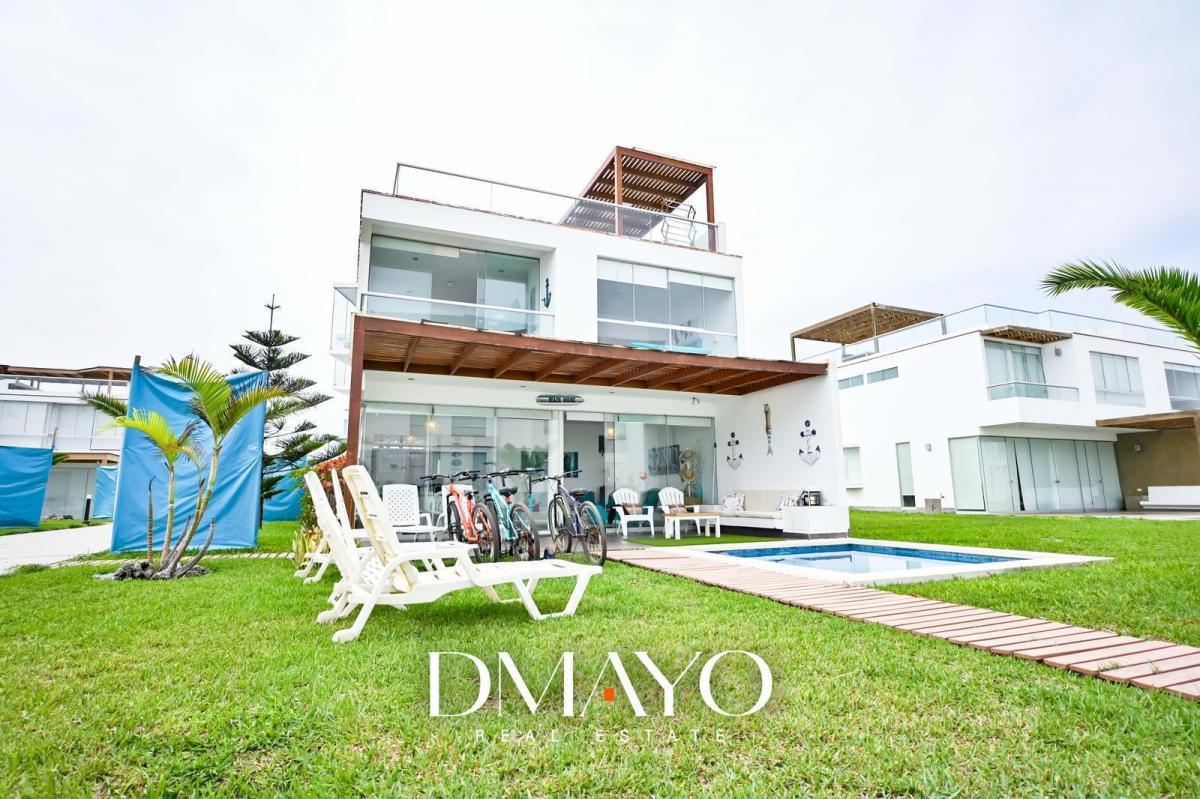 Casa de Playa en Venta, 4 Dormitorios, Piscina y Terraza Social en Panorama de Asia