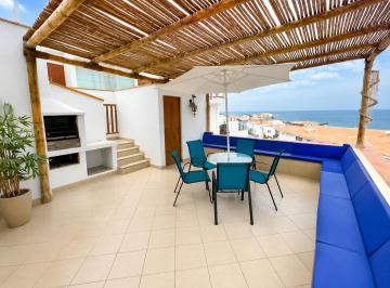 ¡Nuevo Precio! Casa de Playa con Terreno y Vista Panorámica Al Mar
