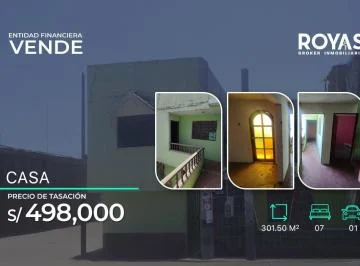 Entidad Financiera Vende Casa de Dos Pisos Mas Azotea en Salaverry - Trujillo - 1283