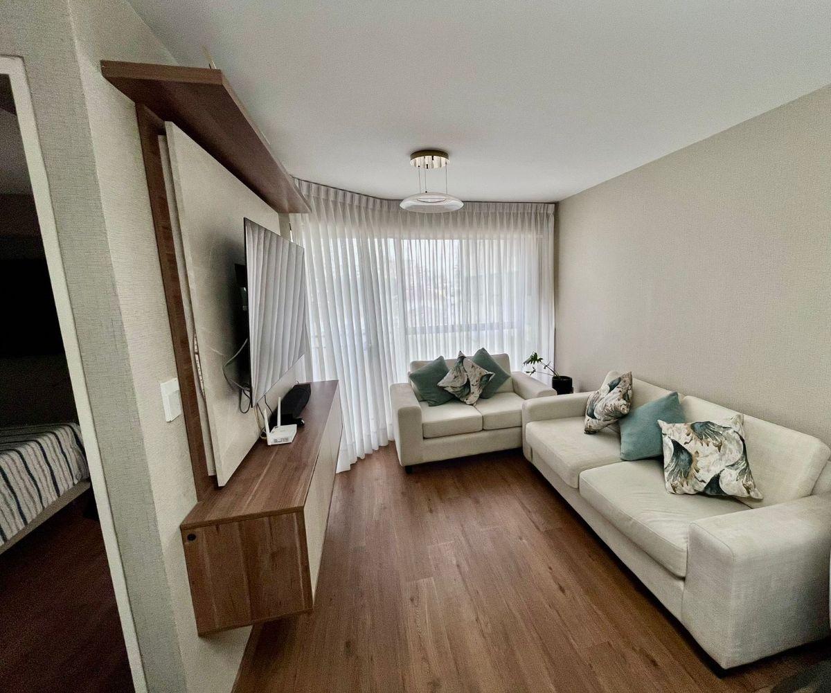 Moderno Departamento Amoblado de 1 Dormitorio en Alquiler