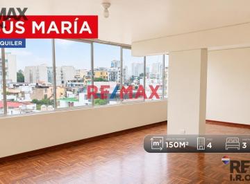 Departamento en alquiler en Jesus Maria - 150 m², 3 dormitorios