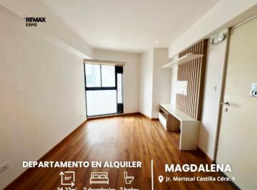Departamento en alquiler en Magdalena del Mar - 54 m², 2 dormitorios