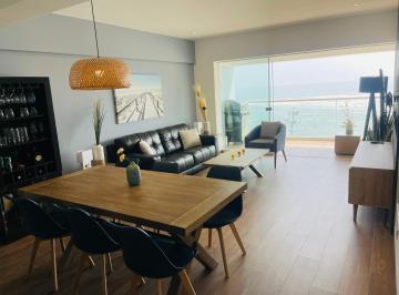 Moderno y Exclusivo Departamento Totalmente Amoblado Frente Al Mar con 3 Dorm.