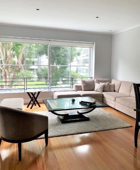 Alquilo Departamento Amoblado de 200 m² con Fondo a Parque, San Isidro