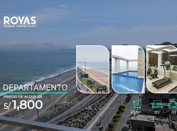 Se Alquila Departamento con Vista Al Mar en Av. Costanera - San Miguel - 00568