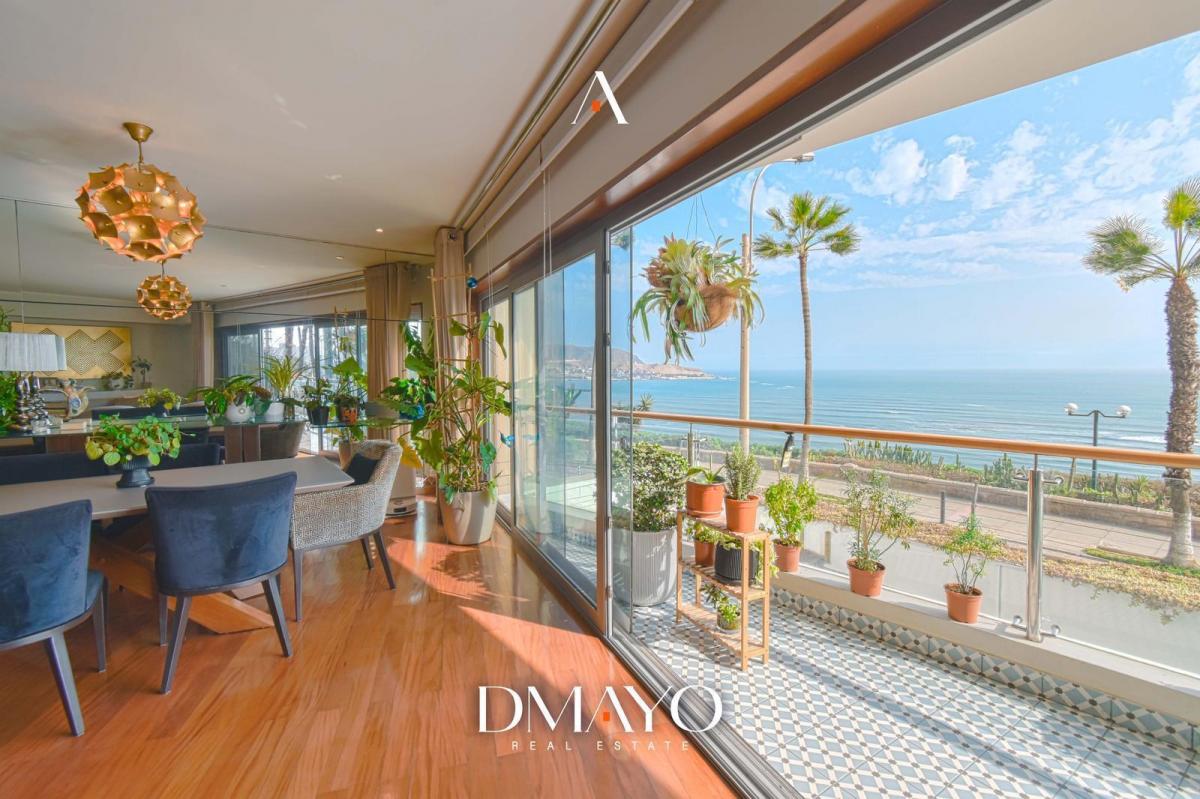 Departamento con Vista Frontal Al Mar en La Mejor Zona de Barranco. Remodelado, Como Nuevo.