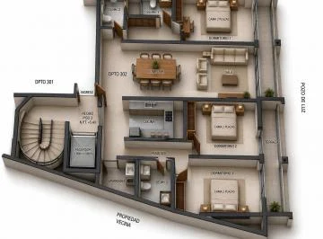 Departamento Tipo Flat en Venta de 108 m² en Estreno - All074 (1)