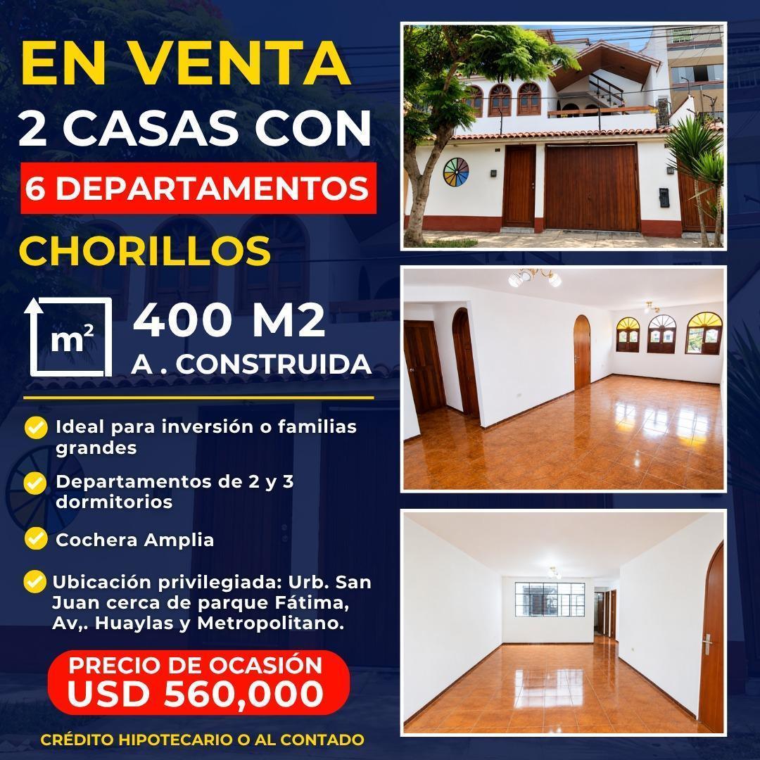 Oportunidad Se Venden 2 Casas en Una con 6 Departamentos