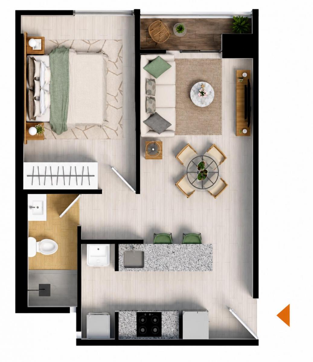 1 Dorm. en Jesús María (41 M²)
