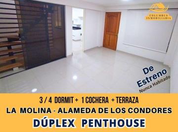 Los Condores - Dúplex Penthouse de Estreno de 3 - 4 Dormit + 1 Cochera