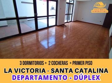 Santa Catalina - Departamento Duplex Primer Piso de 3 Dorm + 2 Cocheras