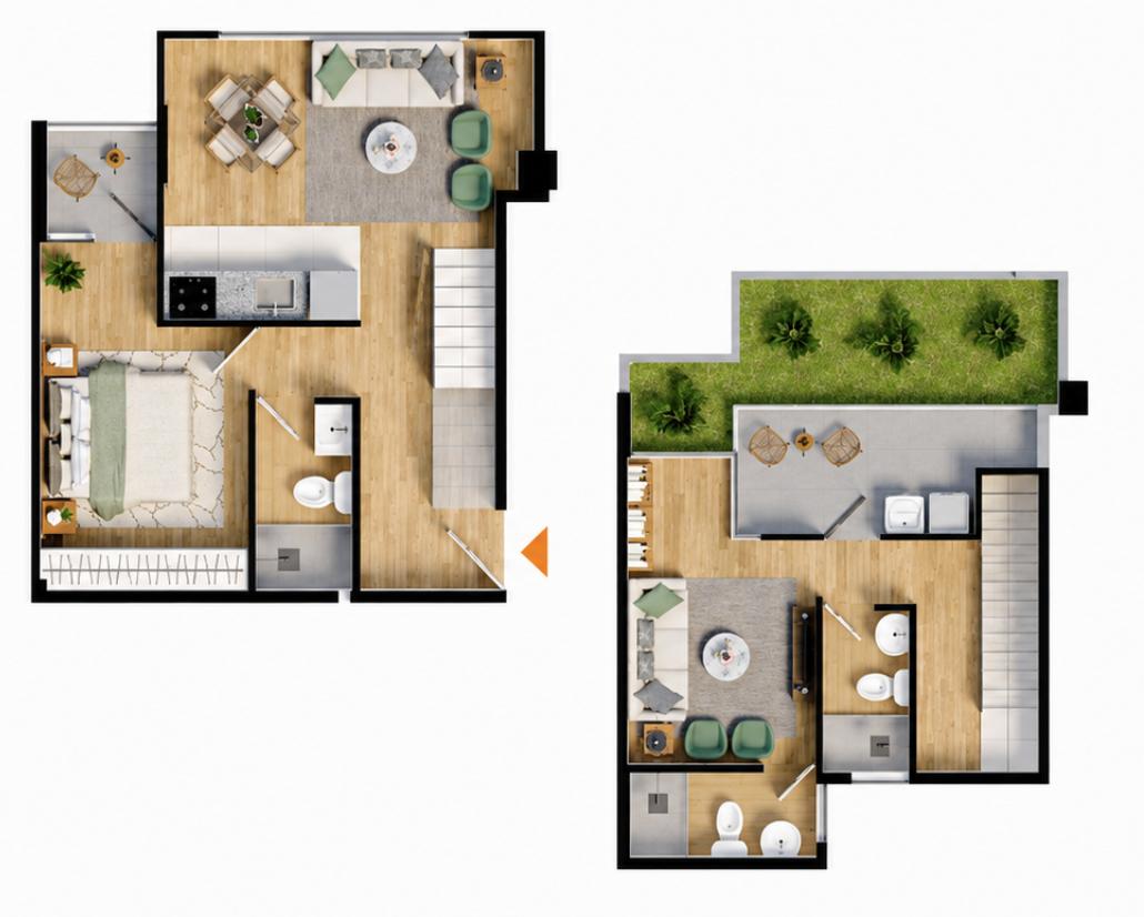 Dúplex 1 Dorm. en Santa Beatriz (86.25 M²)