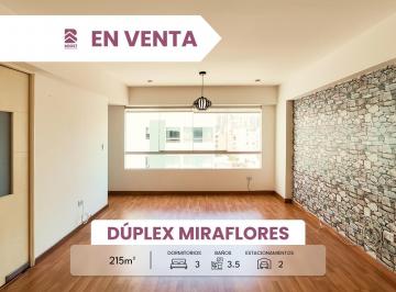 Venta Dúplex Miraflores Cerca Malecón