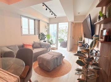 Moderno Flat de 1 Dorm + Escritorio + 2 Terrazas, Cochera con Depósito Tipo Clóset - Miraflores