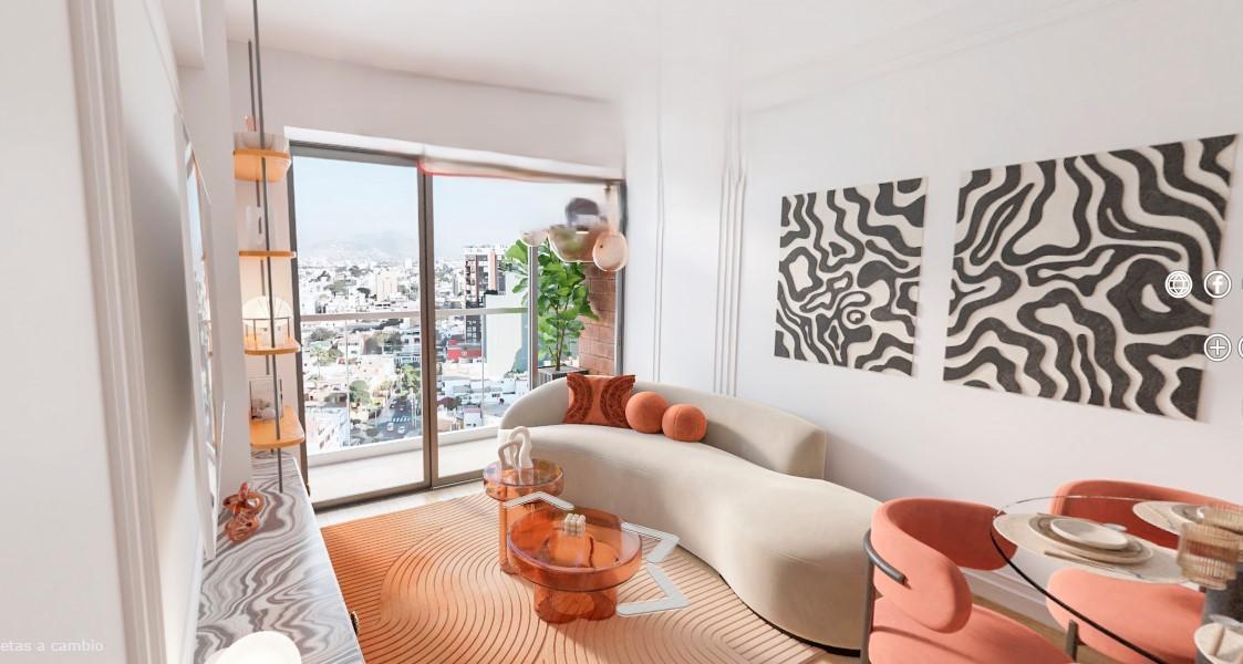 Departamento en venta en Miraflores - 41 m², 1 dormitorios