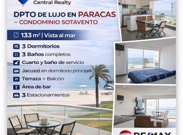 Departamento en venta en Paracas - 132 m², 3 dormitorios