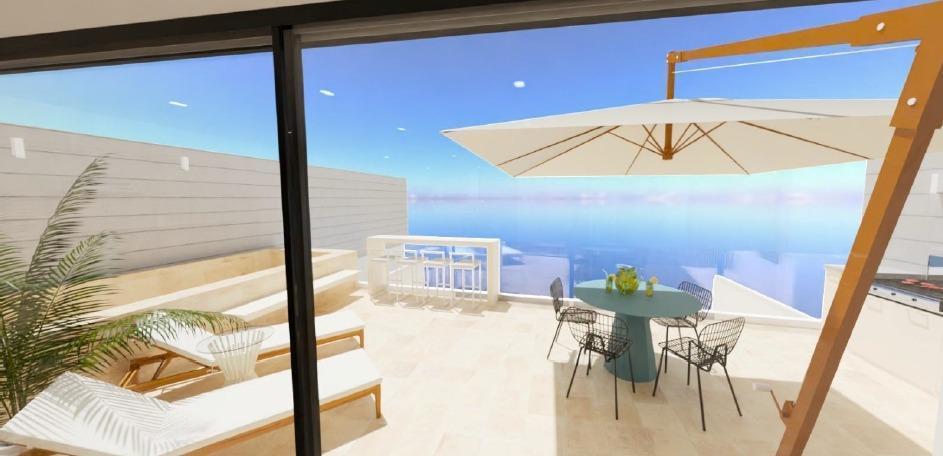 Duplex en Playa Señoritas, Malecón Superior Segunda Fila, con Piscina Privada