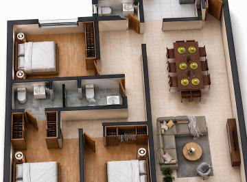 Departamento en El 3er Piso con Vista a La Calle de 115 m² - All075 (3)