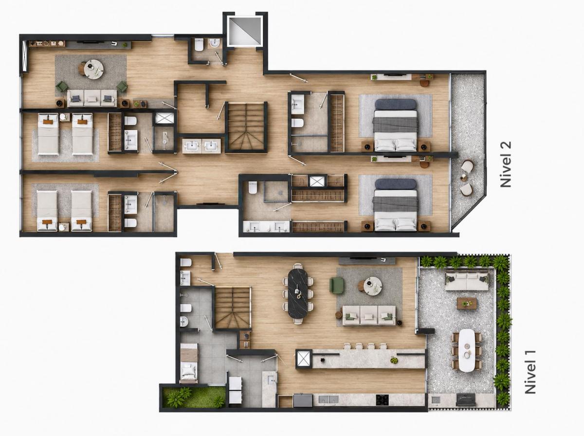 Dúplex de Estreno | 5 Dormitorios y 6 Baños en San Isidro