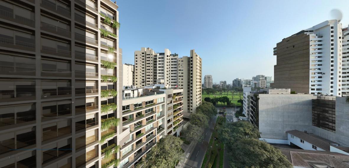Departamento de 1 Dorm, Cerca del Lima Golf, con Desembolso Postergado
