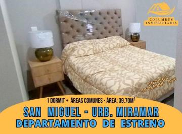 Miramar - Dpto de 1 Dormitorio + Áreas Comunes (Pre - Venta - en Acabados)