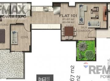 Departamento en venta en Santiago de Surco - 67 m², 2 dormitorios