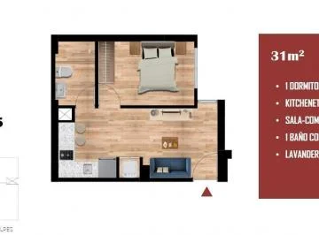 Venta de Departamento en Surquillo de 33 m²