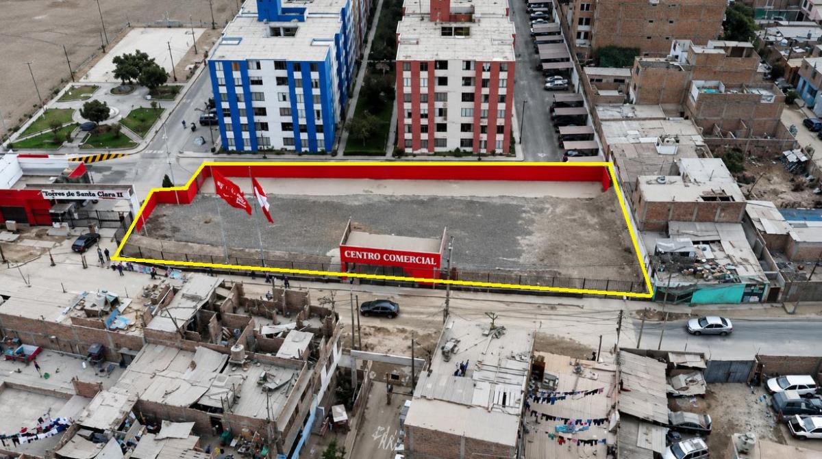 Vendo Imponente Terreno Comercial de 1, 609 m² con 87 m de Frente | Santa Clara - Ate