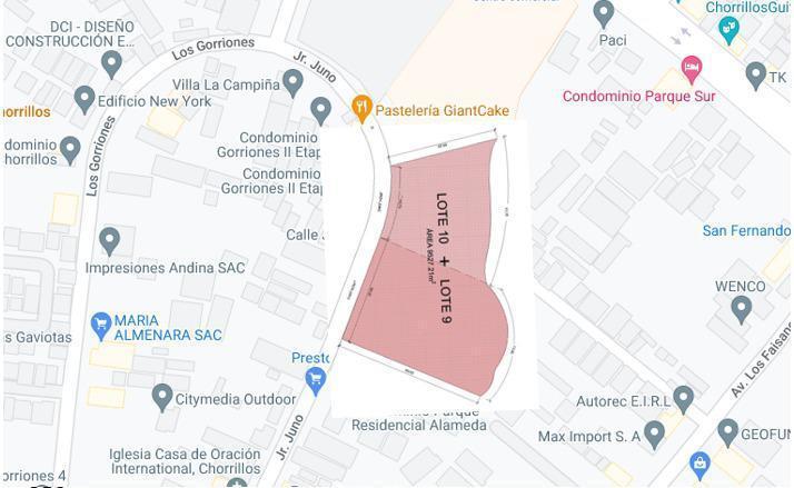 Terreno en Venta de 9, 527.21 m²