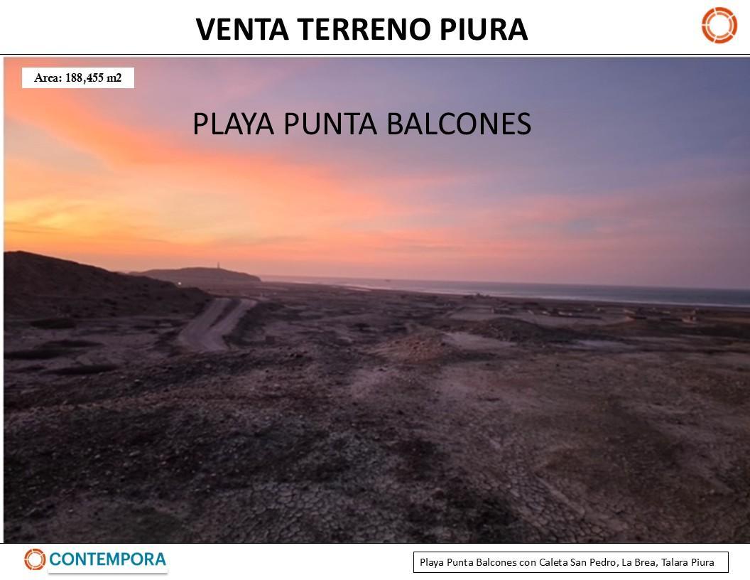 Terreno Piura - Talara - Playa Punta Balcones - 188, 455 m²