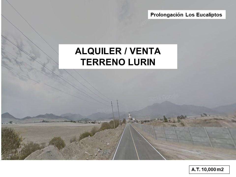 Alquiler /venta Terreno Prolongación Eucaliptos - Lurin 10, 000 m²