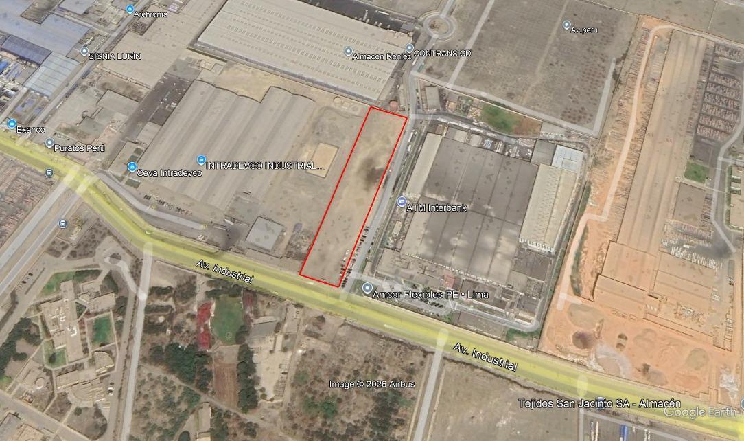 Venta de Terreno I2 en Av Industrial en Lurin