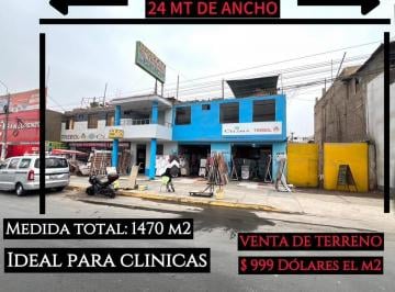 Ocasión Terreno de 1471 m² en Av. Puente Piedra, Ideal Para Clínica, Colegio, Mercado, Condominio