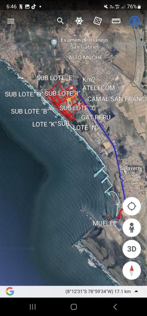 Vendo Terreno Industrial en Puerto Salaverry Trujillo
