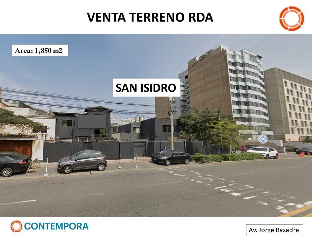 Venta Terreno Rda - Av. Jorge Basadre - San Isidro - 1, 825 m²