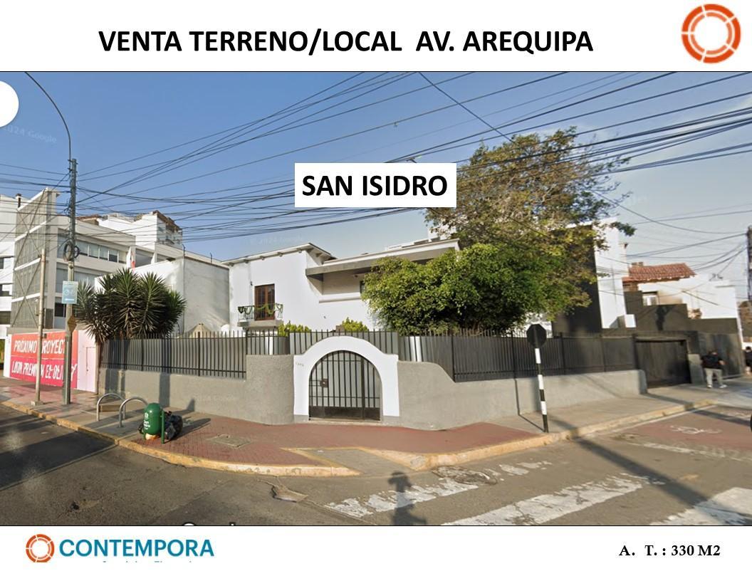 Venta Terreno/local Av. Arequipa - San Isidro 330 m²