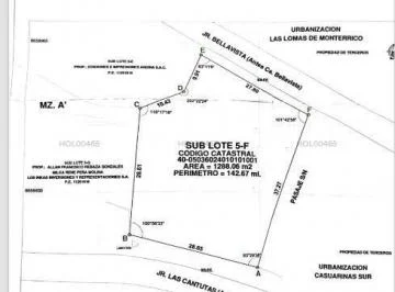 Vendo Terreno Para Constructores Surco