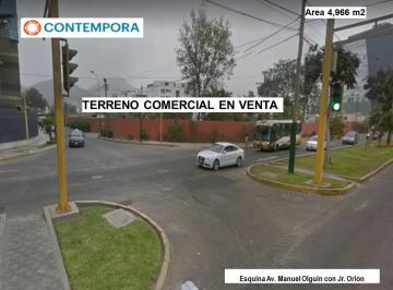 Venta de Terreno Comercial - Manuel Olguín - Santiago de Surco A. T. 2, 217 m²