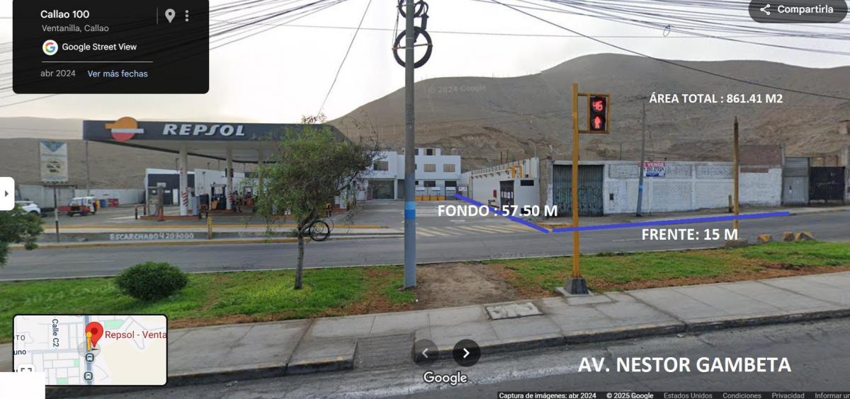 Terreno de 861.41 m² - en Venta - en Plena Avenida Nestor Gambeta