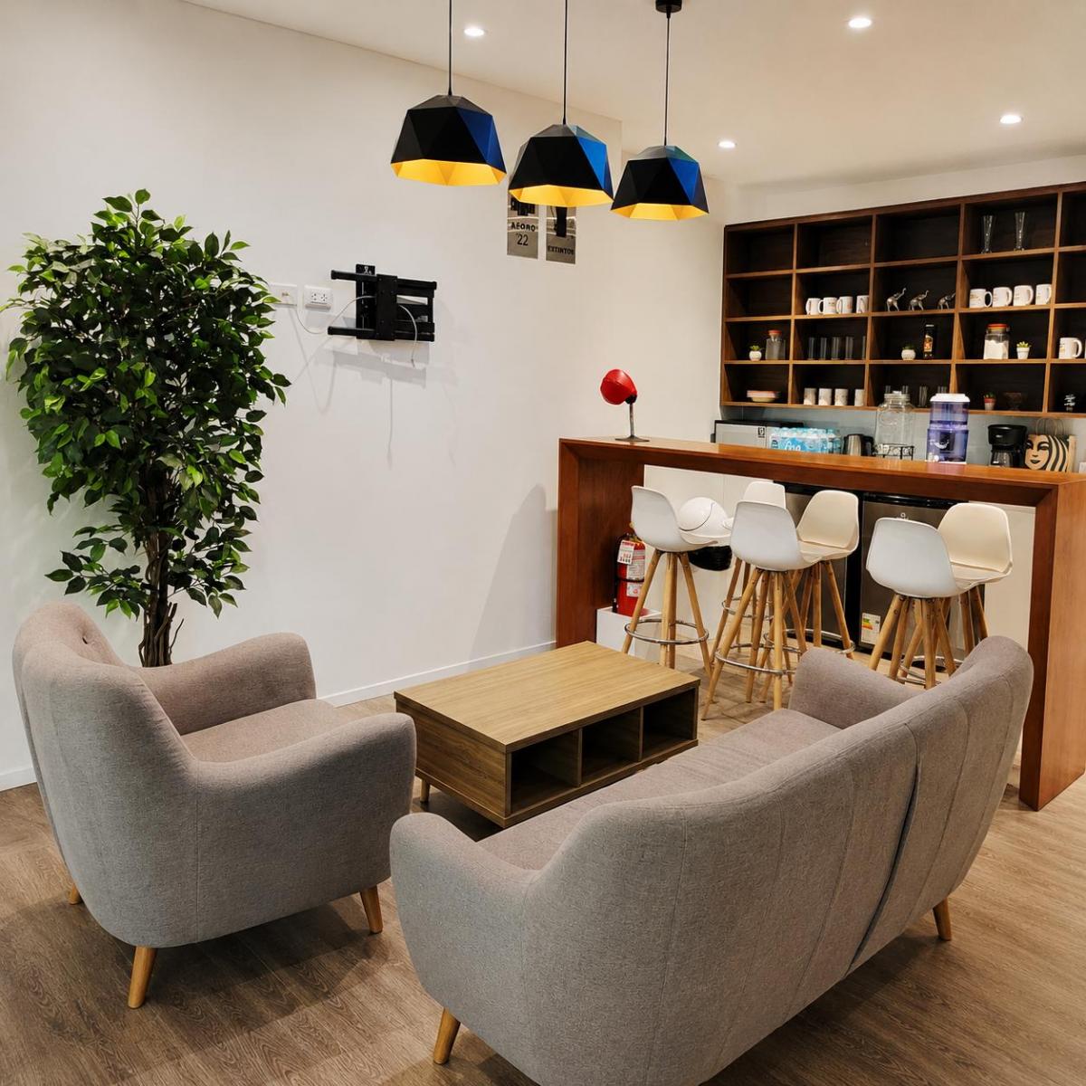 !oficina Impelmentada 155 m², Prisma Business Tower, Juan de Aliaga Magdalena, Limite San Isidr0!
