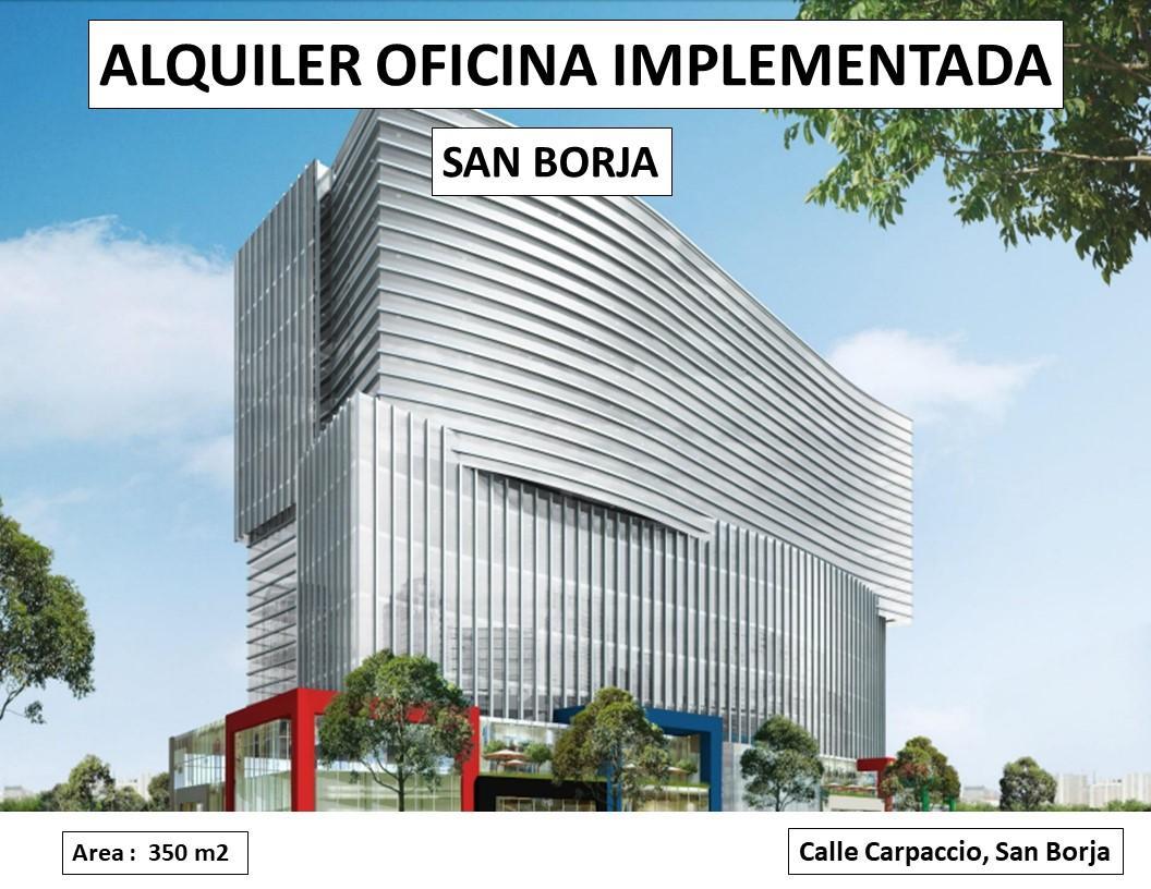 Alquiler Oficina Implementada - San Borja - 350 m²