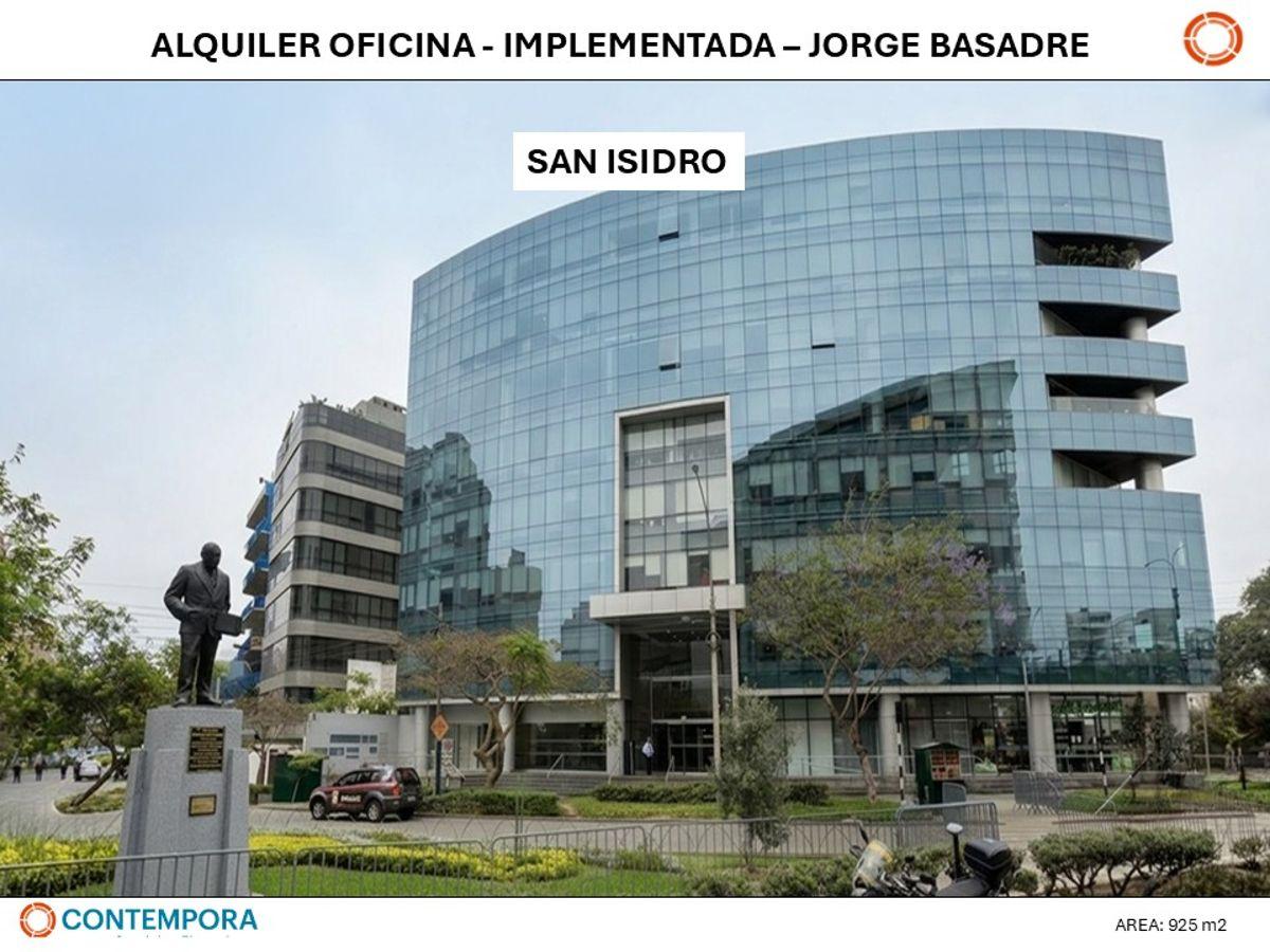 Alquiler Oficina Implementada y Amoblada - 925 m² - San Isidro