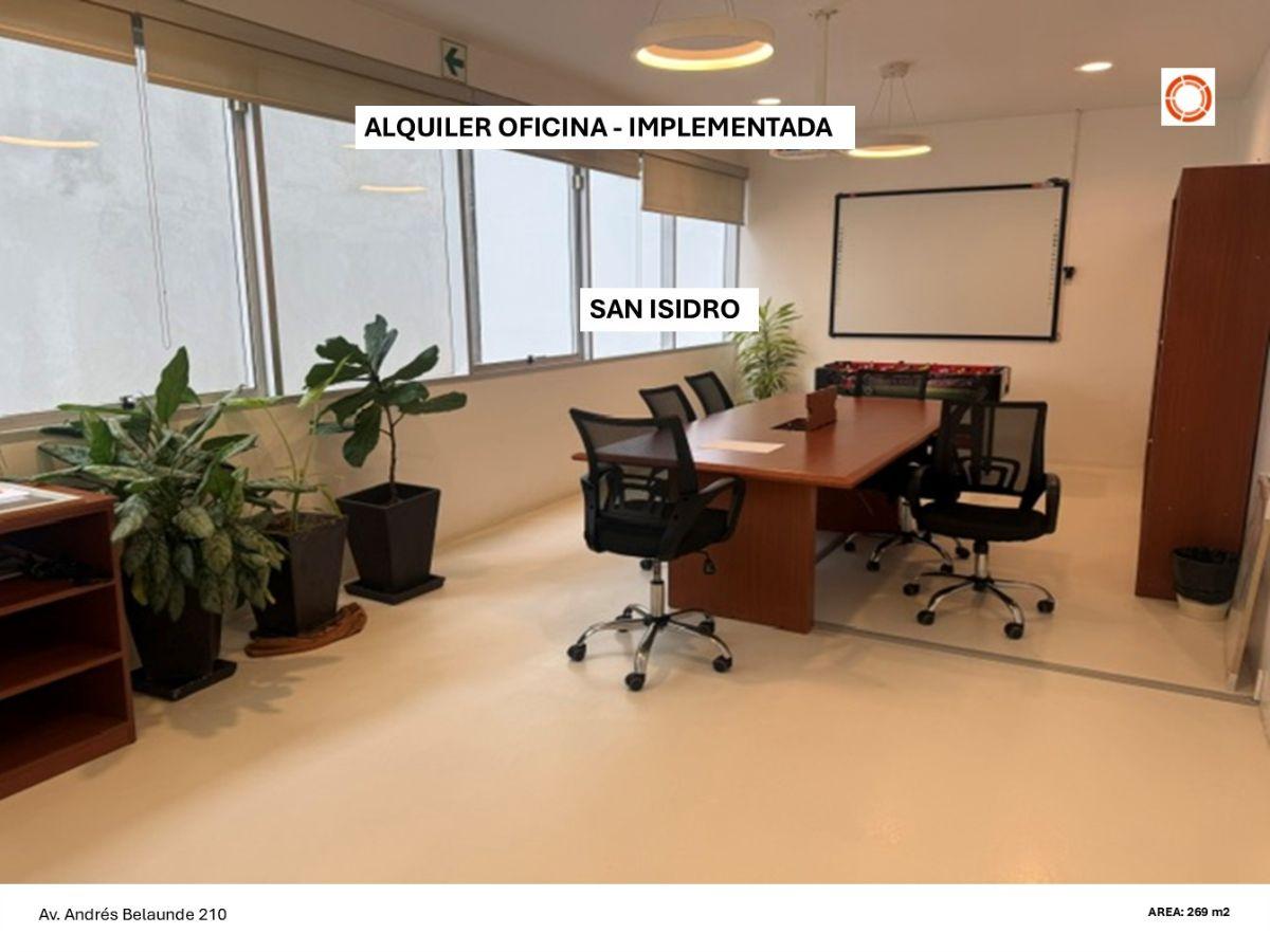 Alquiler Oficina Implementada - Andres Belaunde - San Isidro