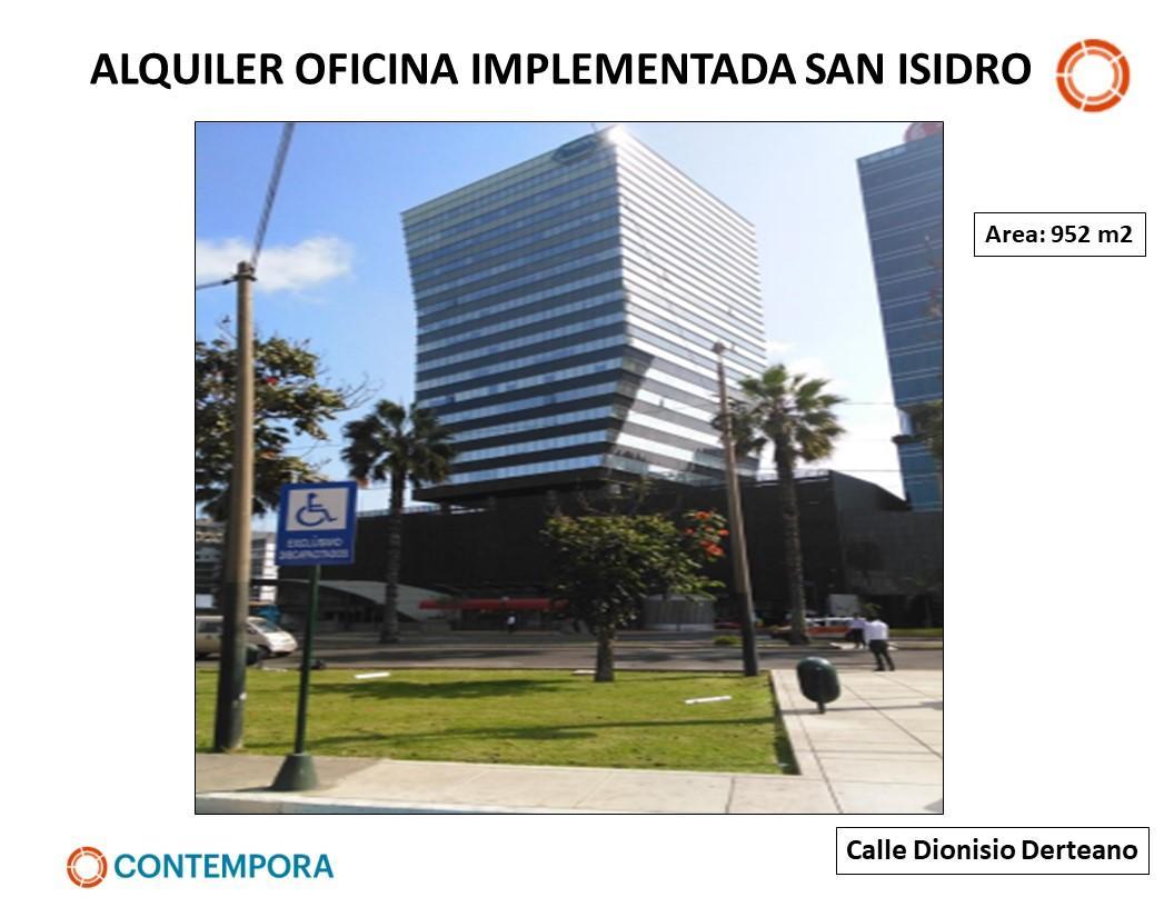 Alquiler Oficina Implementada y Amoblada - 952 m² - San Isidro