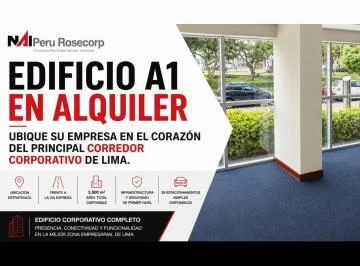 Oficina en Alquiler - 3, 500 m² - San Isidro