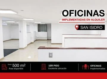 Oficina Semiimplementada 500 m² - San Isidro