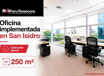 Oficina Implementada en Alquiler 120 m² - San Isidro